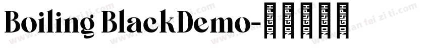 Boiling BlackDemo字体转换